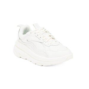 UGG White Leather Ca1 Sneakers